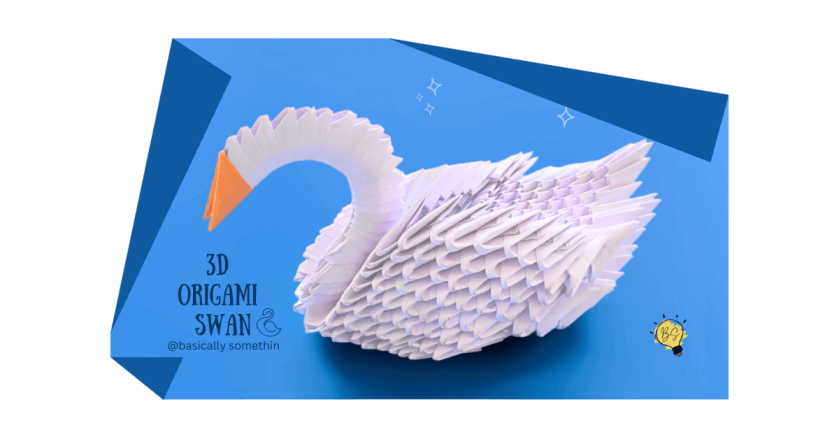 Folding Wings of Art: Crafting an Elegant 3D Origami Swan