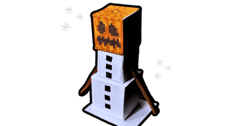 Do you wanna build a DIY Minecraft Snowman?