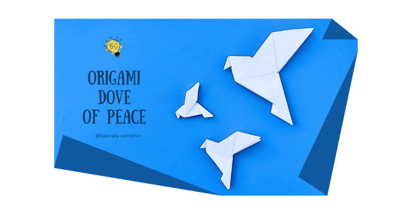 Folding this Origami Dove is a ‘Peace’ of Cake!